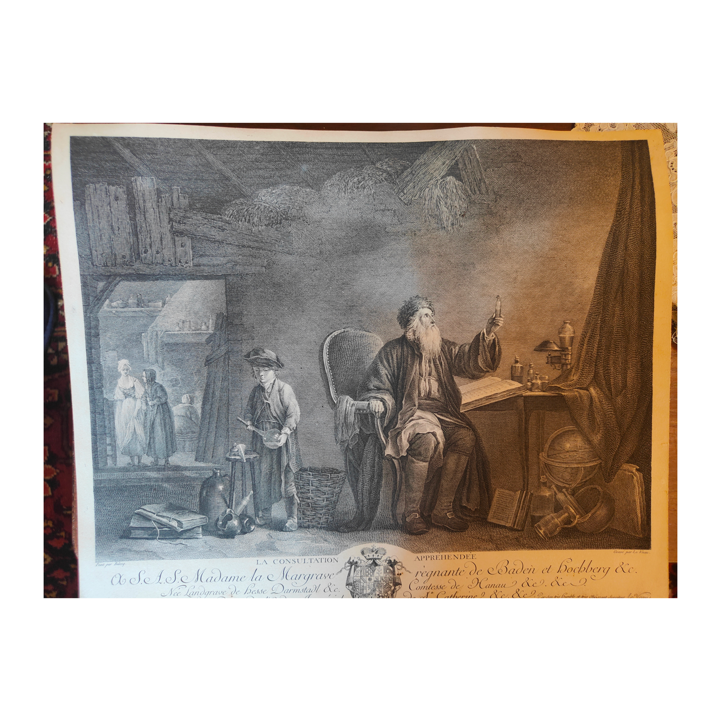La Consultation et Le Retour de la Consultation gravures Bilcoq gravées par Le Veau scènes médicales consultation médecin patient art graphique