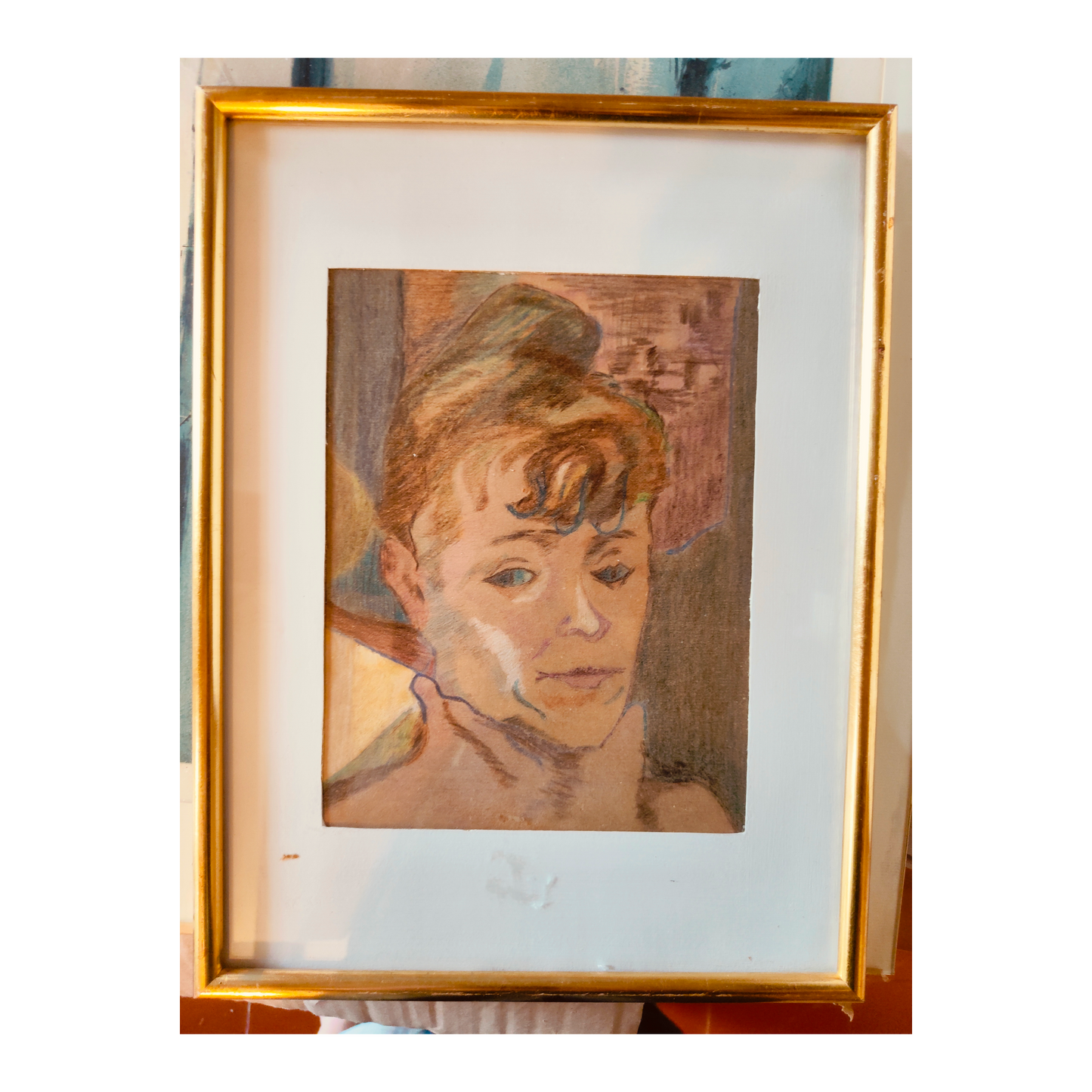 Copie Détail Toile H de Toulouse-Lautrec dessin pastel copie d'après Toulouse-Lautrec art français Belle Époque authentique