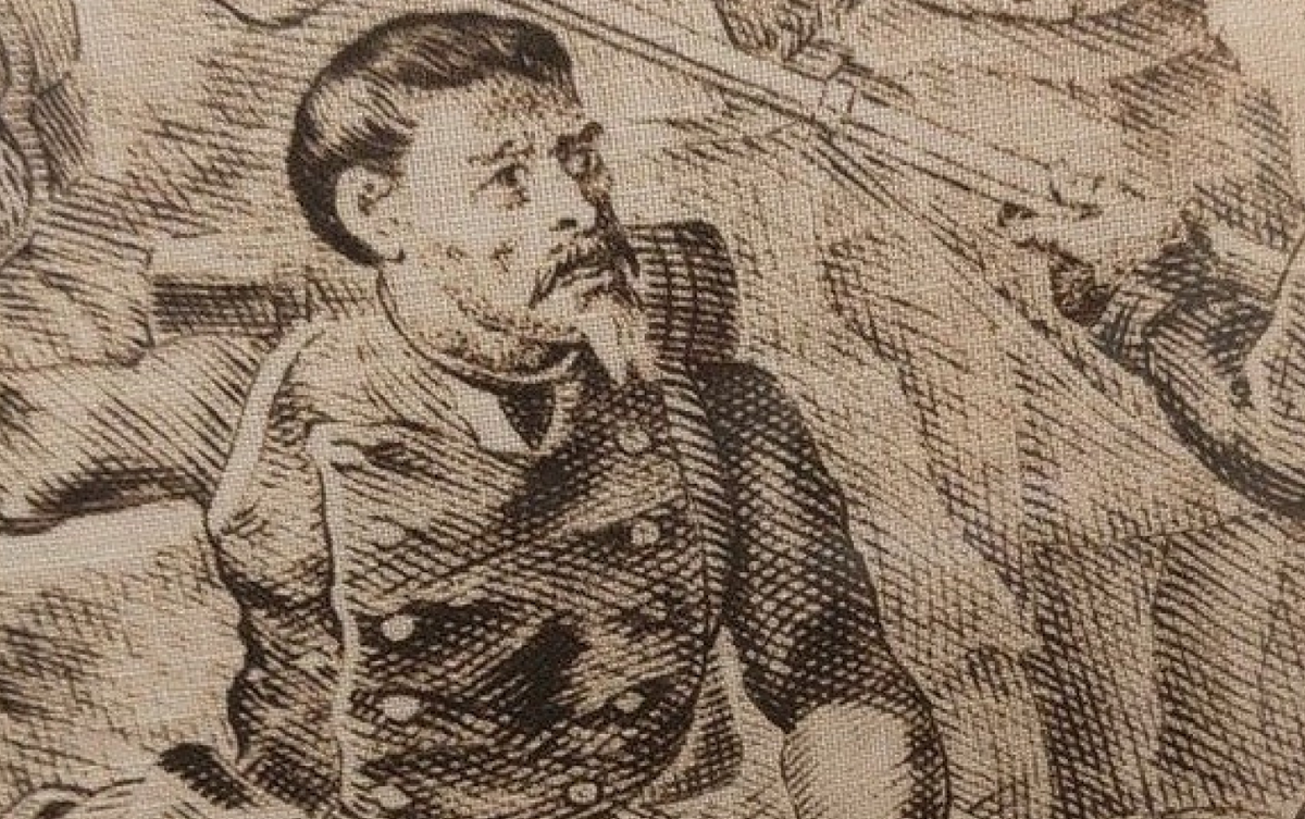 Mouchoir commémoratif – Béni‑Méred (1842)- Colonisation de l'Algérie