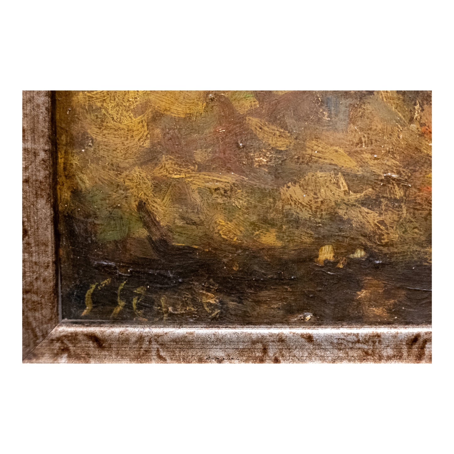 Bord de rivière huile sur toile Simon Segal paysage École de Paris art moderne français 65x50 cm 850 euros signature