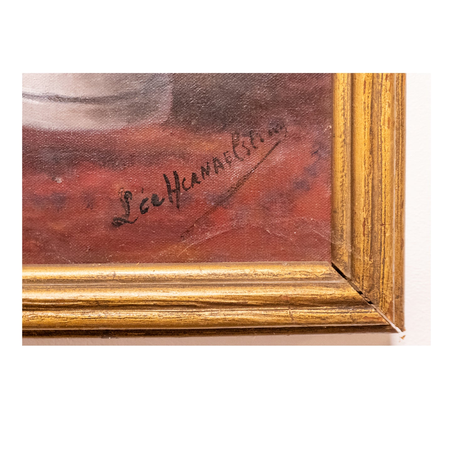 Nature morte aux dahlias huile sur toile signature non reconnue nature morte florale art moderne 300 euros