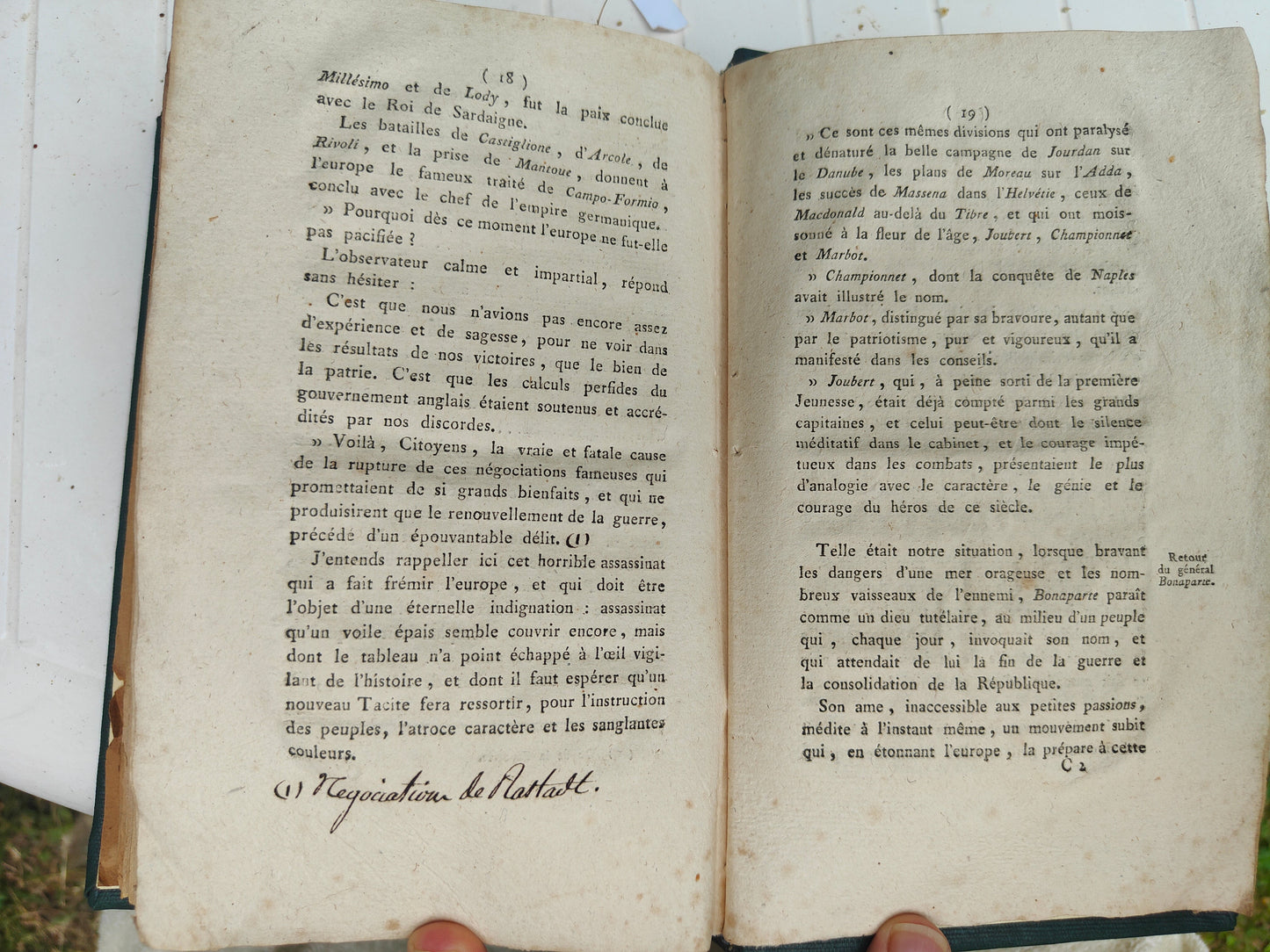 Recueil Révolution française relié XIXe – Robespierre (Être suprême), Courtois, David, Paix de Lunéville – 1794‑1801