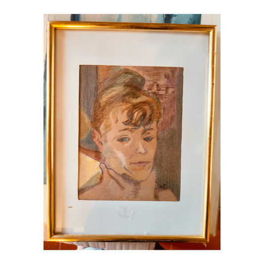 Copie Détail Toile H de Toulouse-Lautrec dessin pastel copie d'après Toulouse-Lautrec art français Belle Époque authentique