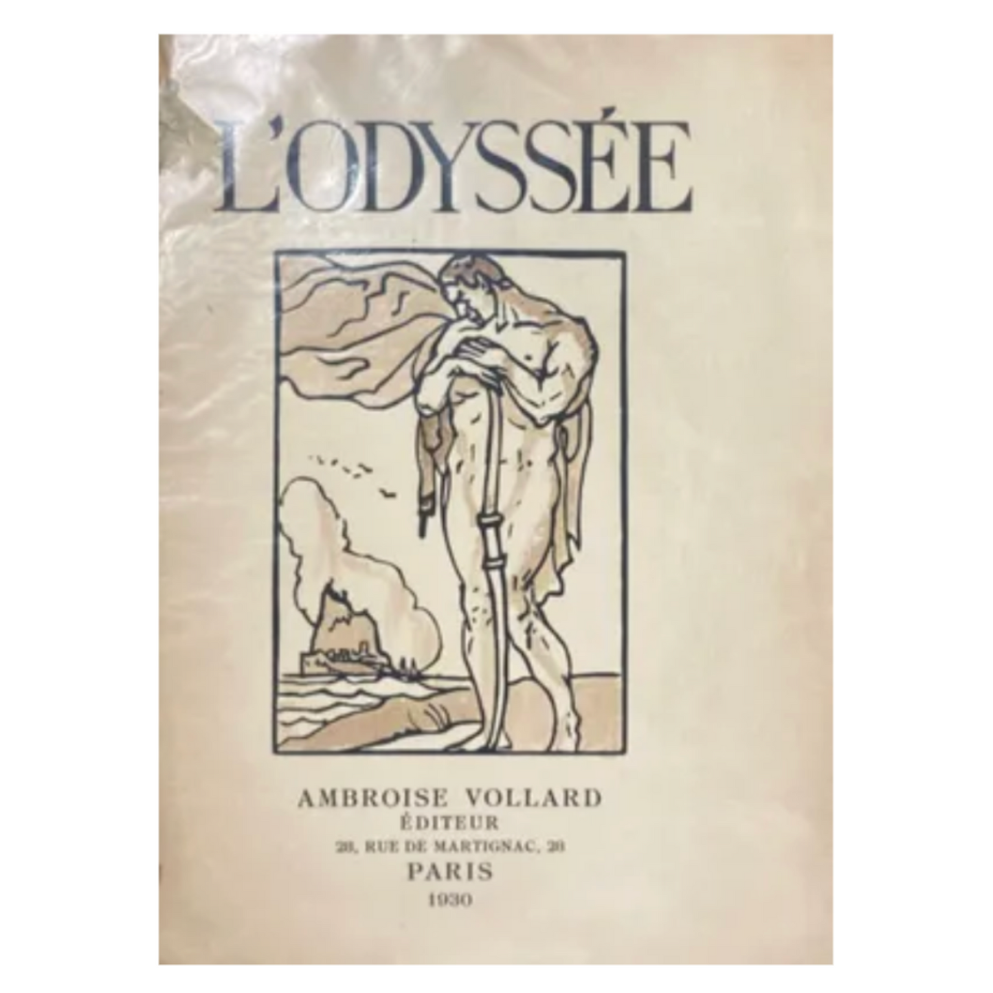 L'Odyssée livre d'art Émile Bernard littérature grecque Homère illustrations coffret 41x30 cm 650 euros