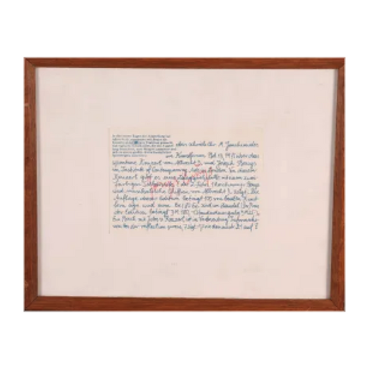 Invitation Signée offset Joseph Beuys œuvre graphique contemporaine signature artiste art moderne
