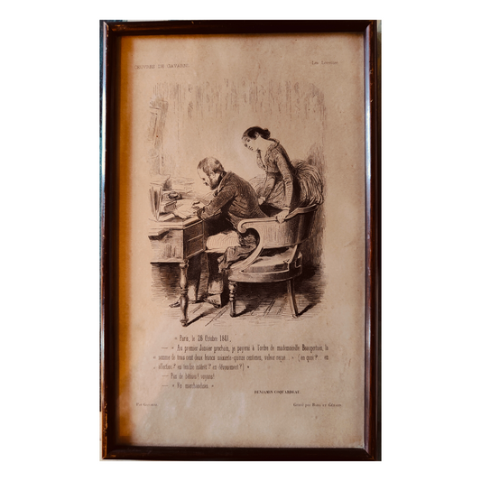 Les Lorettes lithographie Paul Gavarni femmes de Paris scène urbaine XIXe siècle art graphique
