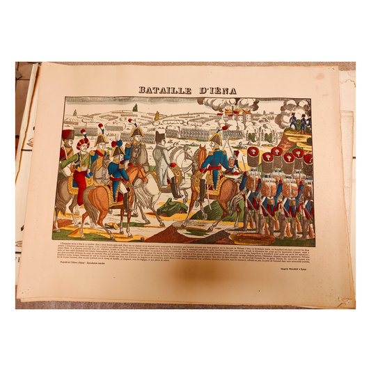 Napoléon à Iéna image d'Épinal Pellerin bataille Napoléon histoire française militaire XIXe siècle authentique