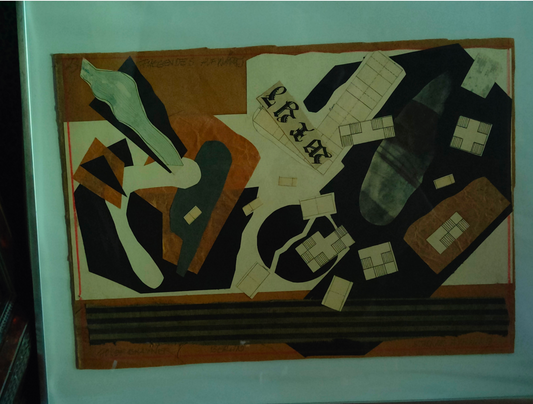 Collage Josef Brauner art moderne allemand 1921 51x41 cm 850 euros