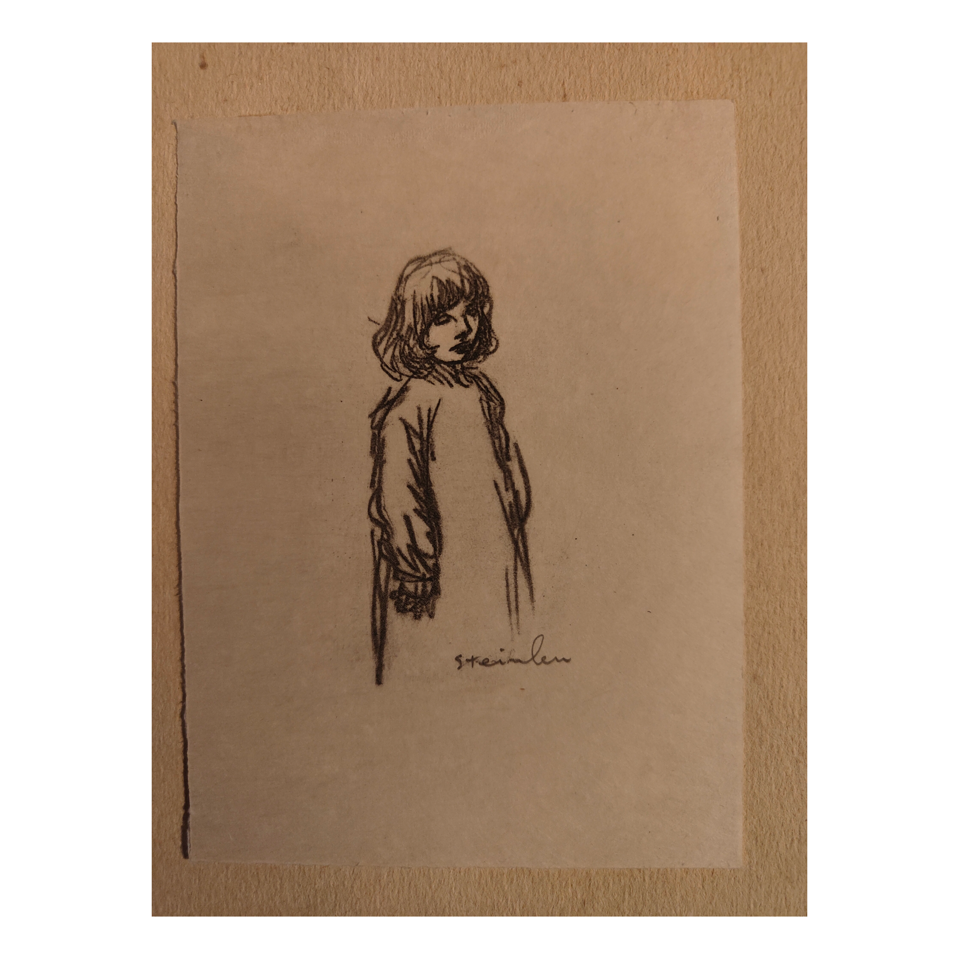 Remarque 24 gravure Théophile Steinlen illustration artistique scène urbaine personnages art graphique XIXe-XXe siècle
