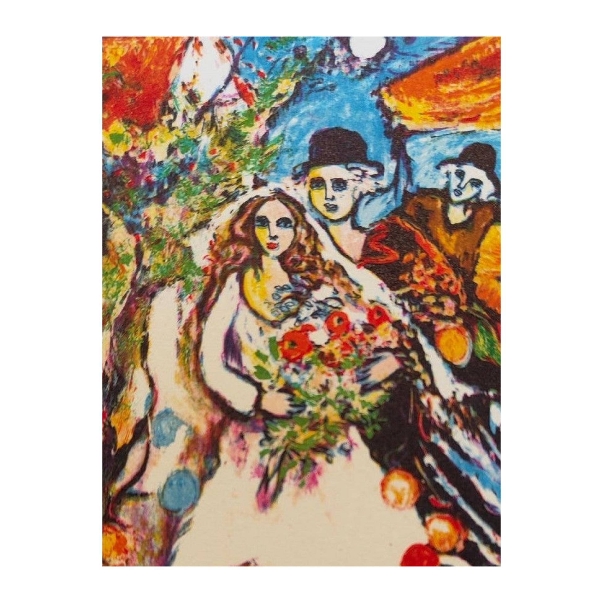 Suite de 16 cartes lithographiées en couleurs de Raya Sorkine, lithographies originales signées au crayon et numérotées 4/50, ensemble d’estampes non encadrées.

