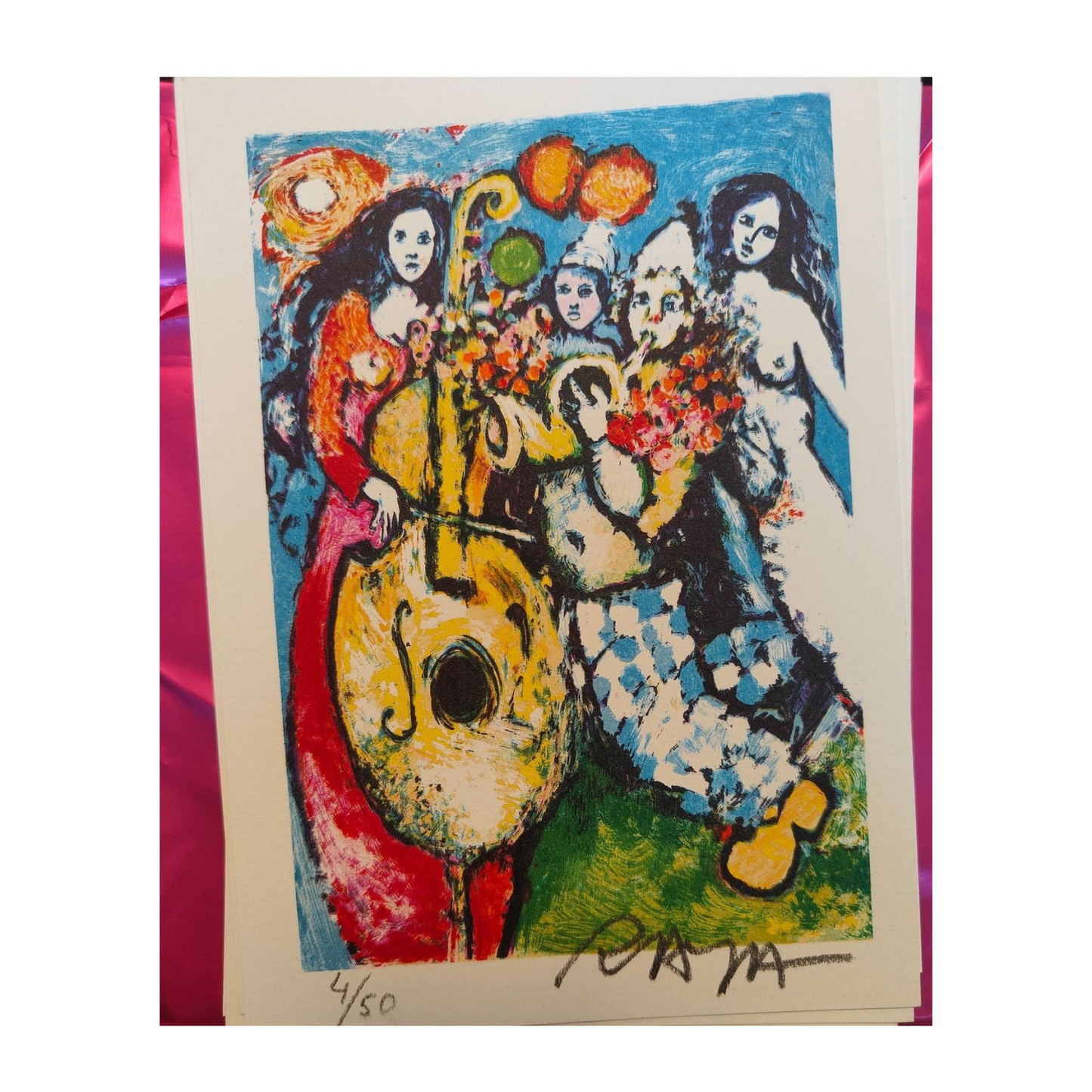 Suite de 16 cartes lithographiées en couleurs de Raya Sorkine, lithographies originales signées au crayon et numérotées 4/50, ensemble d’estampes non encadrées.
