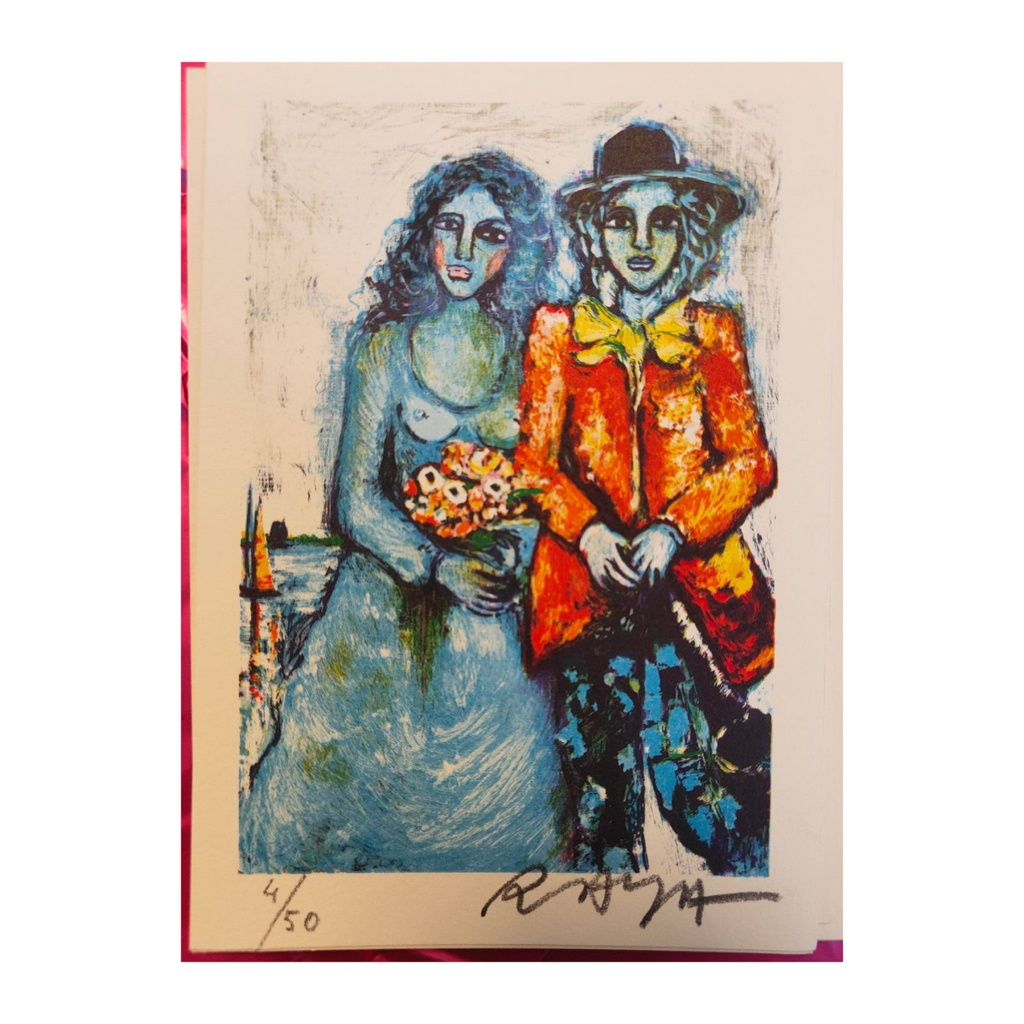 Suite de 16 cartes lithographiées en couleurs de Raya Sorkine, lithographies originales signées au crayon et numérotées 4/50, ensemble d’estampes non encadrées.
