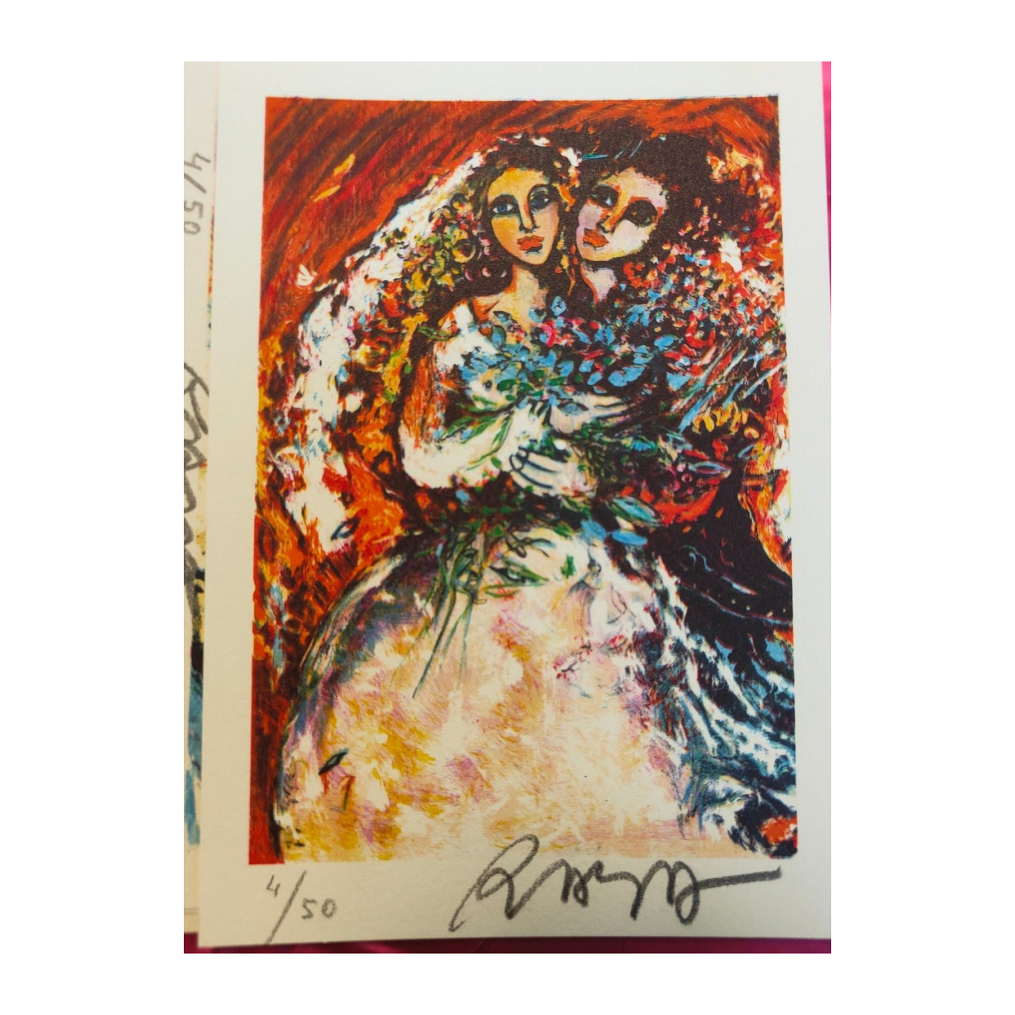 Suite de 16 cartes lithographiées en couleurs de Raya Sorkine, lithographies originales signées au crayon et numérotées 4/50, ensemble d’estampes non encadrées.

