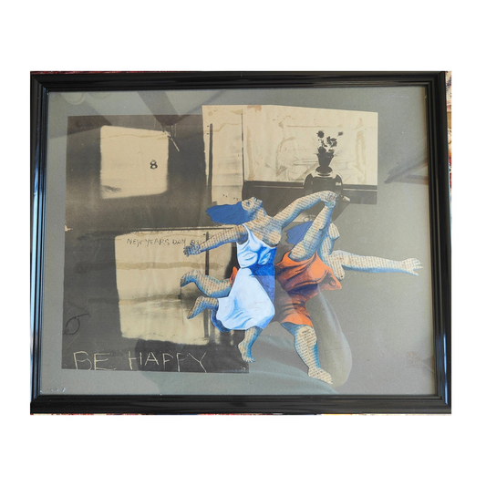 Be Happy - Collage non signé