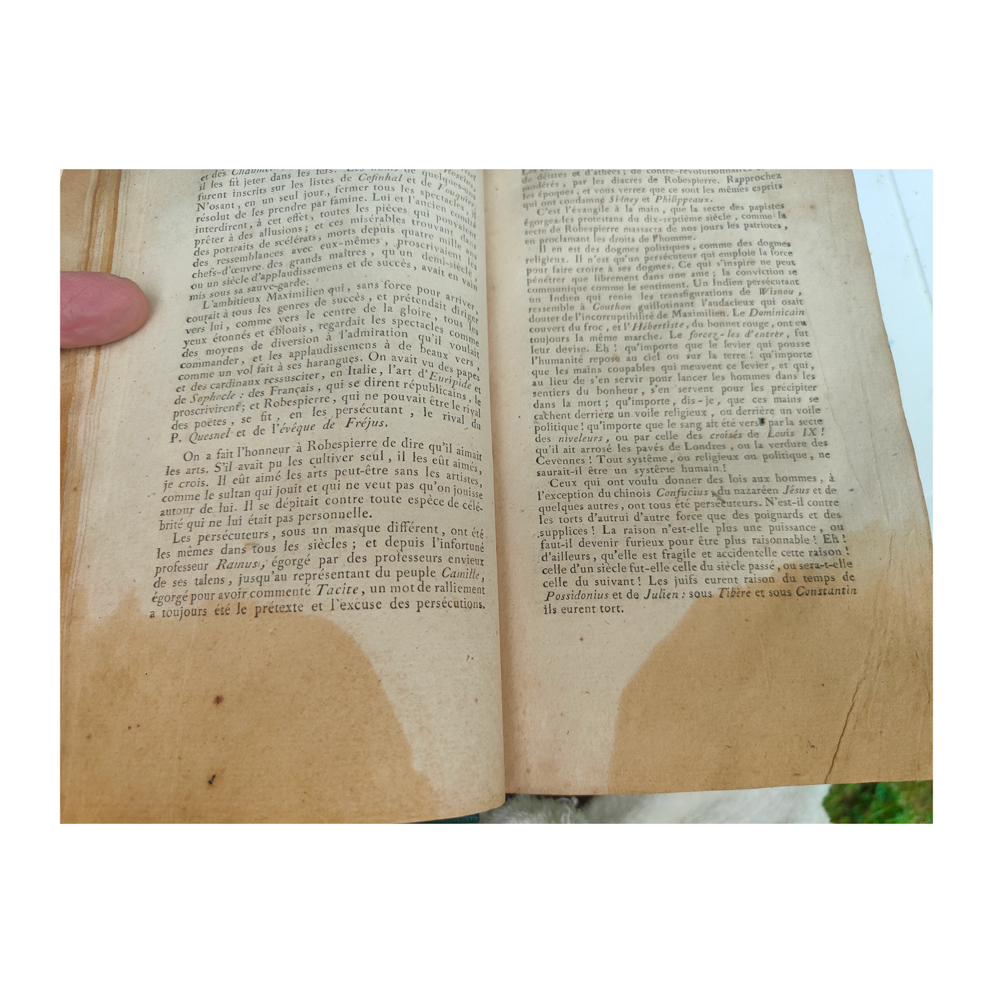 Recueil Révolution française relié XIXe – Robespierre (Être suprême), Courtois, David, Paix de Lunéville – 1794‑1801