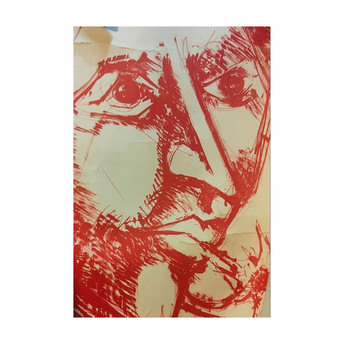 deux lithographies originales de Bernard Lorjou (1920-1986) pour son exposition mythique « Le Bal des Fols ».