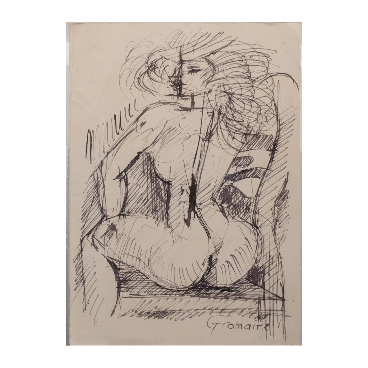 Nu féminin - Encre de chine - Marcel Gromaire (1892-1971)