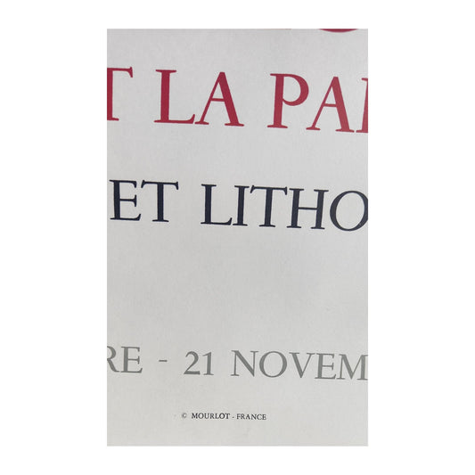 Image traitée - Affiche exposition Picasso et la paix-Mourlot