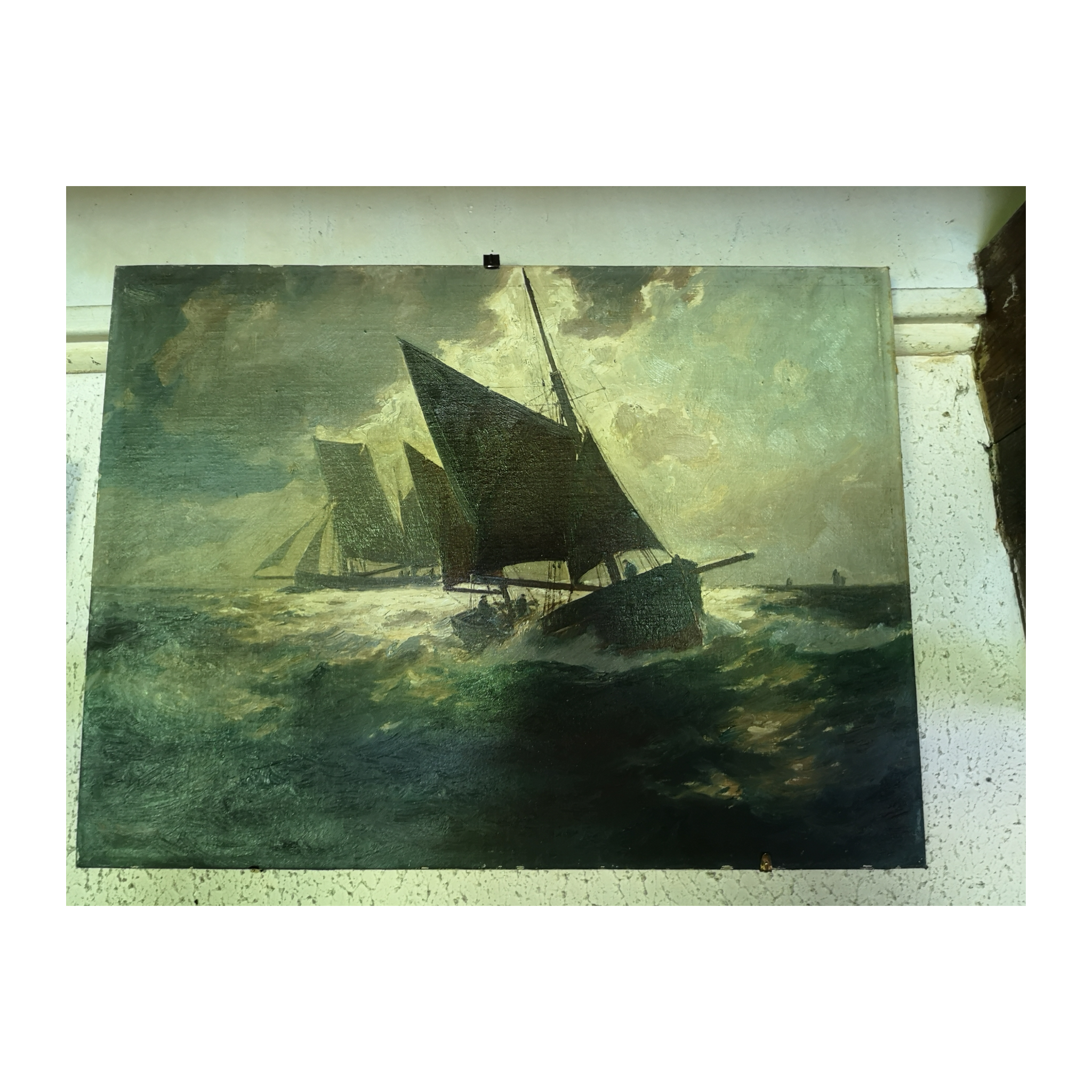 Par Mer Forte - Huile sur Toile – Nahum Gallery