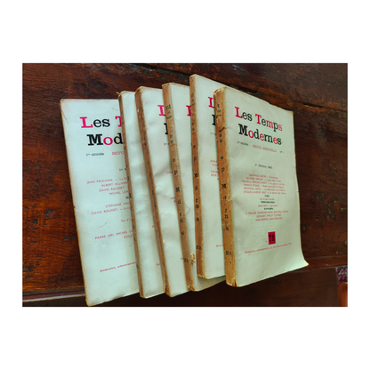 Revue Les Temps Modernes Sartre de Beauvoir Aron philosophie existentialisme littérature française 250 euros