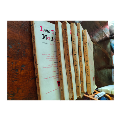 Revue Les Temps Modernes Sartre de Beauvoir Aron philosophie existentialisme littérature française 250 euros