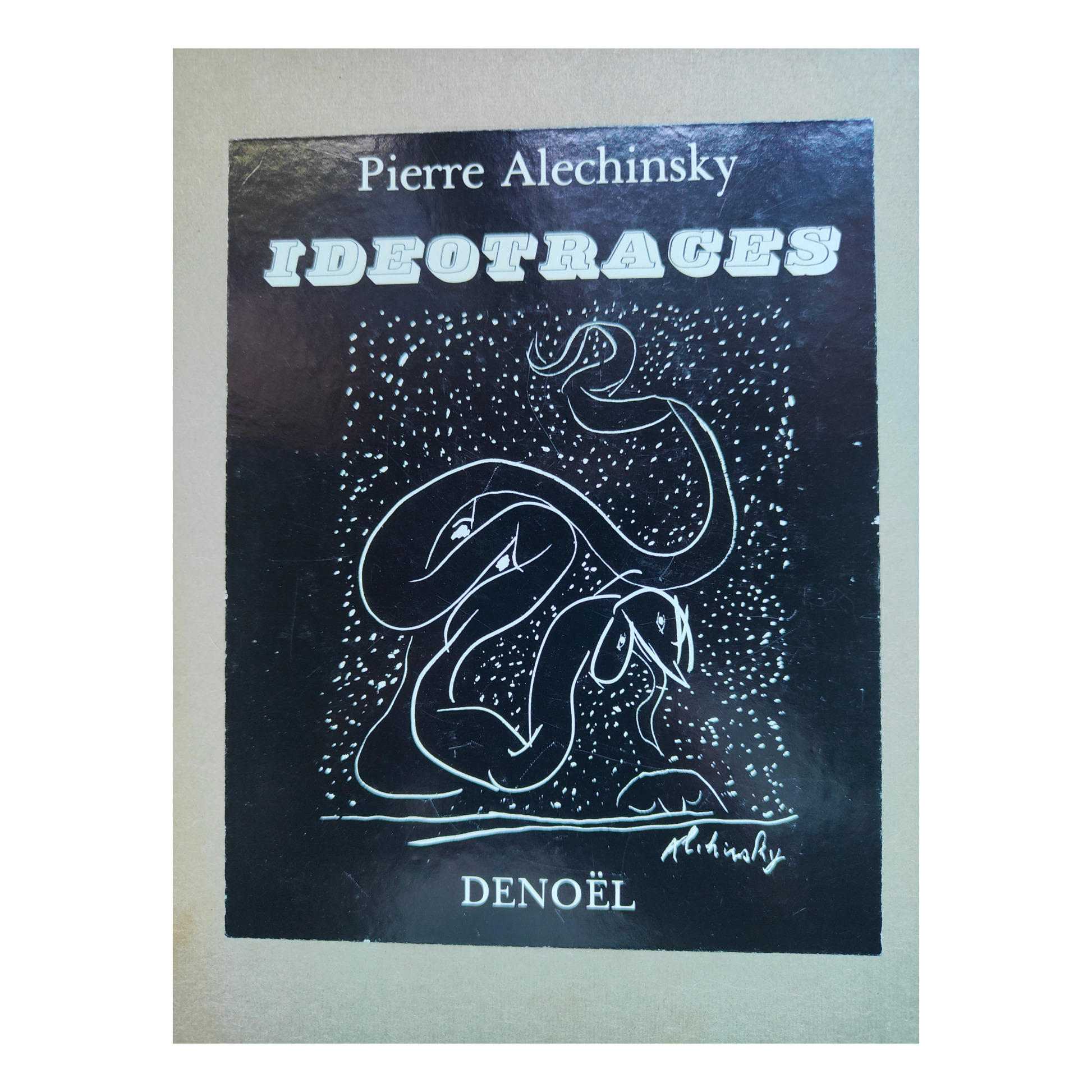 Ideotraces livre d'art Pierre Alechinsky art contemporain belge CoBrA peintre authentique