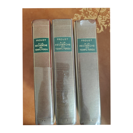 À la recherche du temps perdu Marcel Proust littérature française classique roman 3 tomes collection authentique