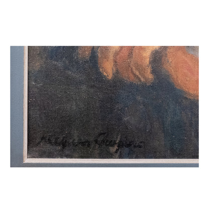L'homme en bleu huile sur toile Jacques Chapiro portrait masculin École de Paris art moderne français 73x50 cm 900 euros