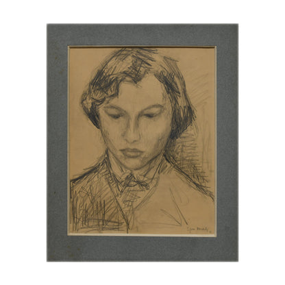 Portrait de Femme dessin crayon Marianne Spier-Donati portrait féminin art moderne 400 euros