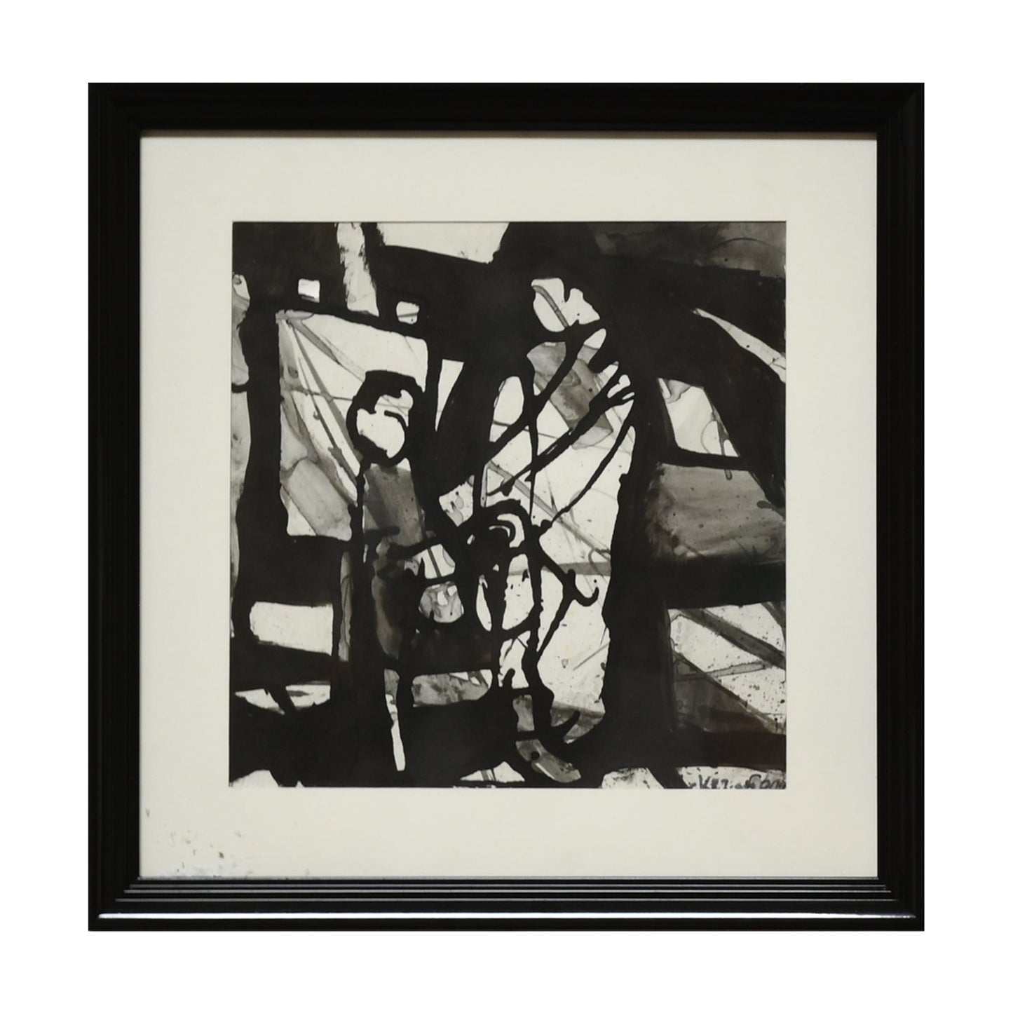 Constellation dessin encre Paul Ackerman composition abstraite art moderne français 350 euros