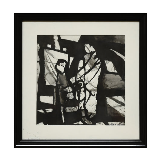 Constellation dessin encre Paul Ackerman composition abstraite art moderne français 350 euros