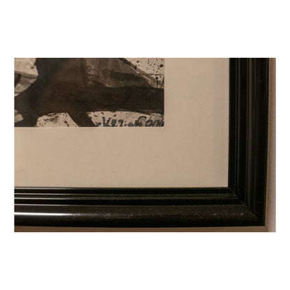 Constellation dessin encre Paul Ackerman composition abstraite art moderne français 350 euros