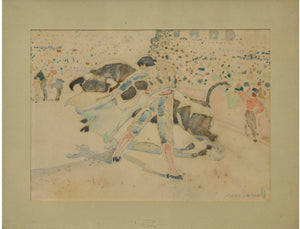 scène de tauromachie- Smirnoff Boris (1895-1976)