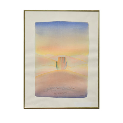 Jubilé Jean-Pierre Delmont lithographie Jean Michel Folon art belge contemporain 1934-2005 51x66 cm 450 euros