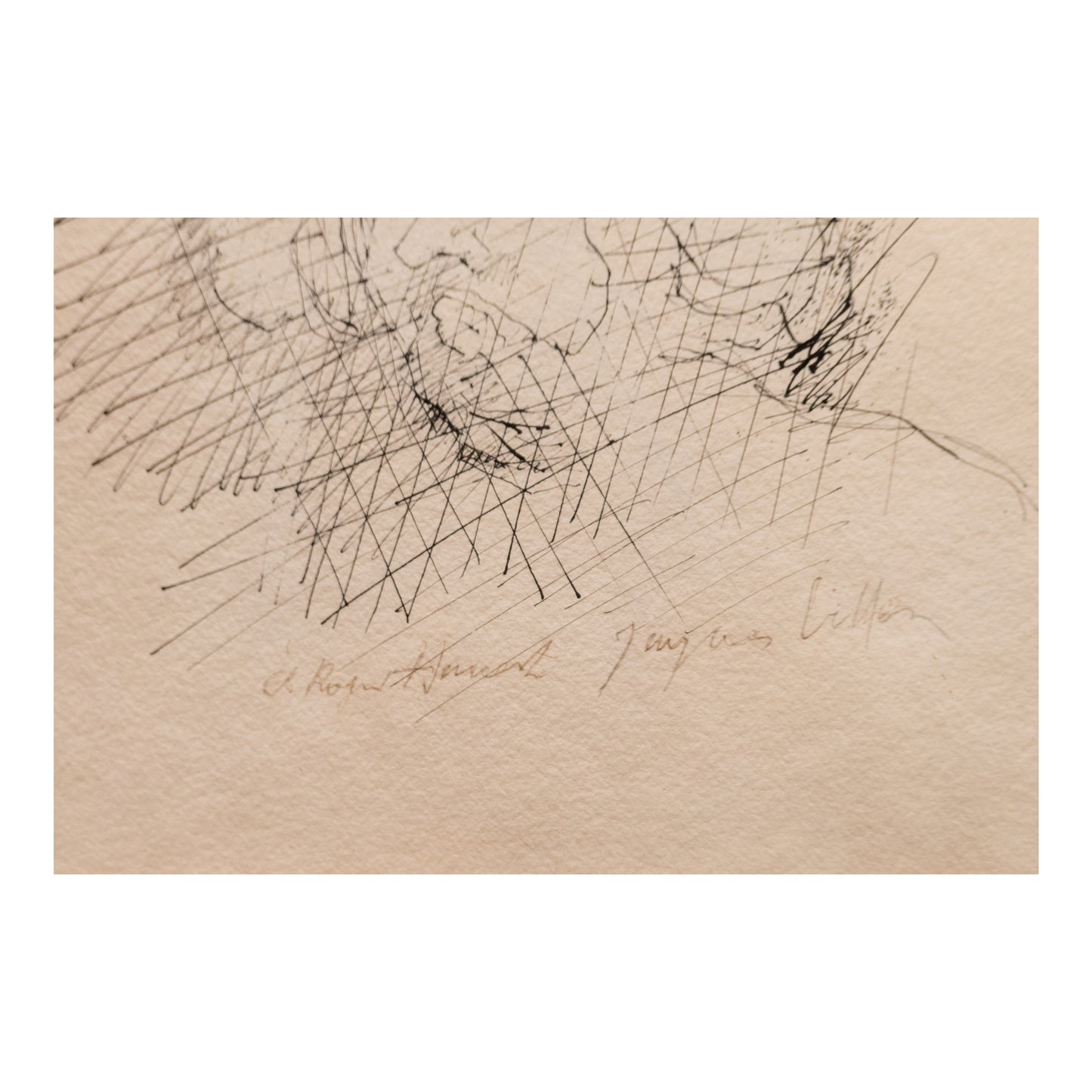Portrait d'homme dessin Jacques Villon encre sur papier portrait masculin art graphique contemporain 750 euros
