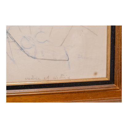 L'Horizon du Monde Ouvert dessin fusain couleur Roberto Matta surréalisme art contemporain chilien 88x58 cm 7500 euros