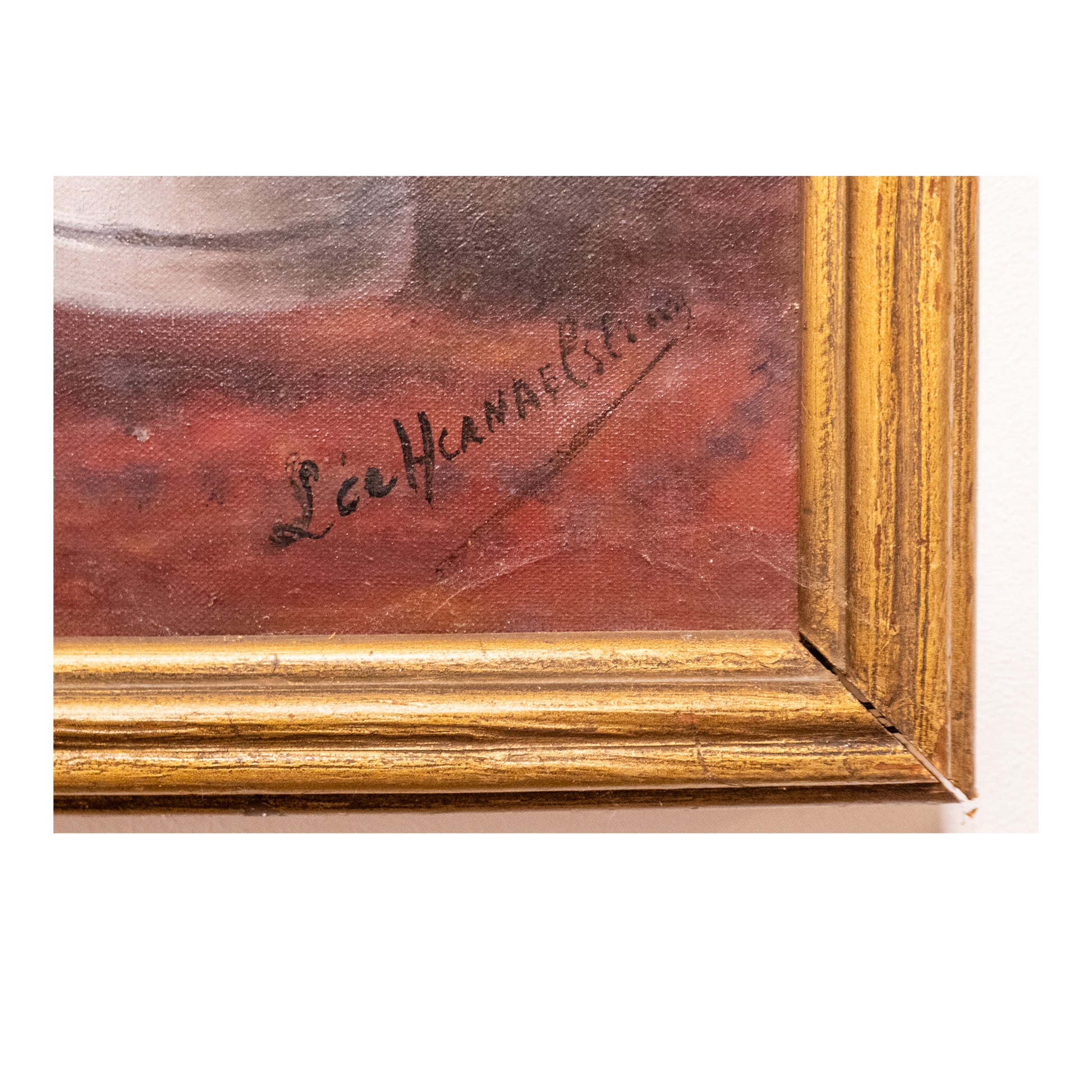 Nature morte aux dahlias huile sur toile signature non reconnue nature morte florale art moderne 300 euros