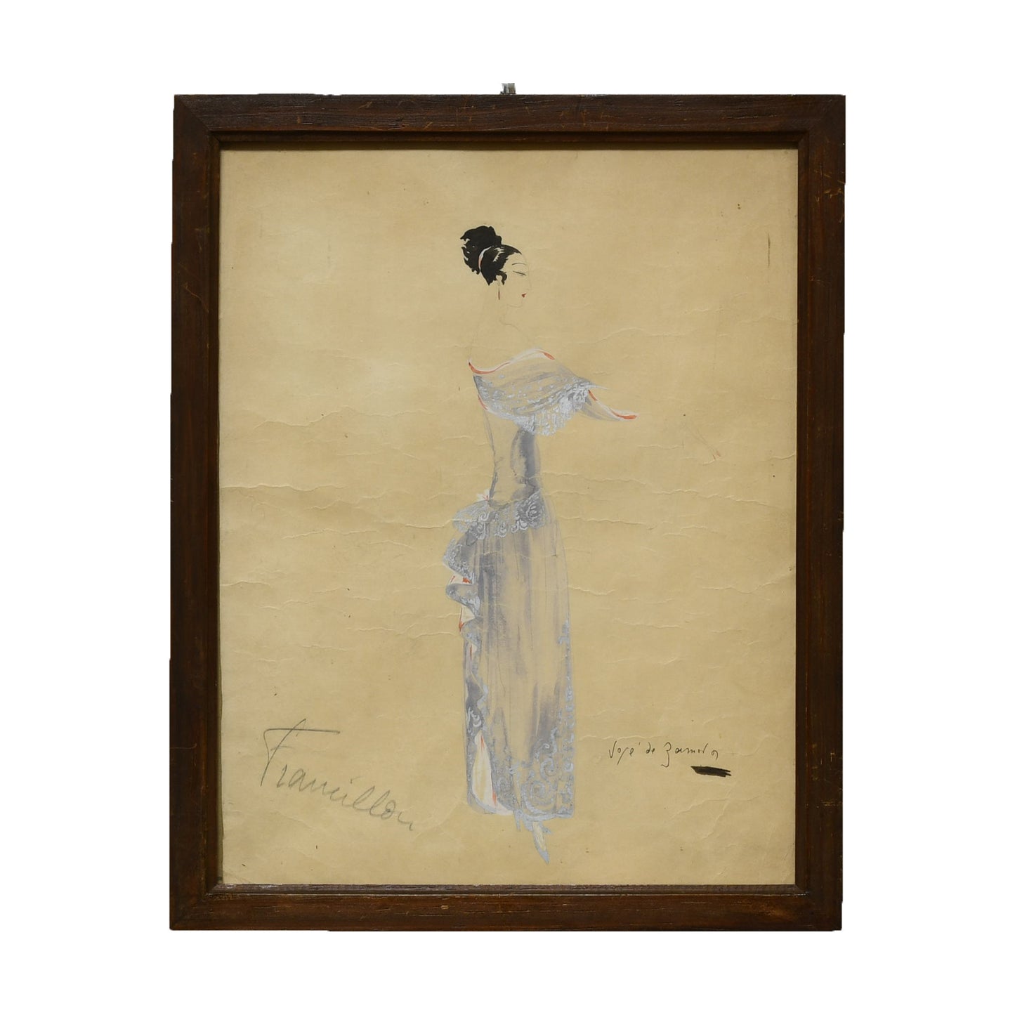 Francillon aquarelle José de Zamora art moderne espagnol 27x34 cm 450 euros