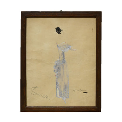 Francillon aquarelle José de Zamora art moderne espagnol 27x34 cm 450 euros