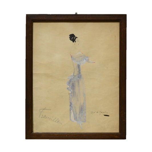 Francillon aquarelle José de Zamora art moderne espagnol 27x34 cm 450 euros