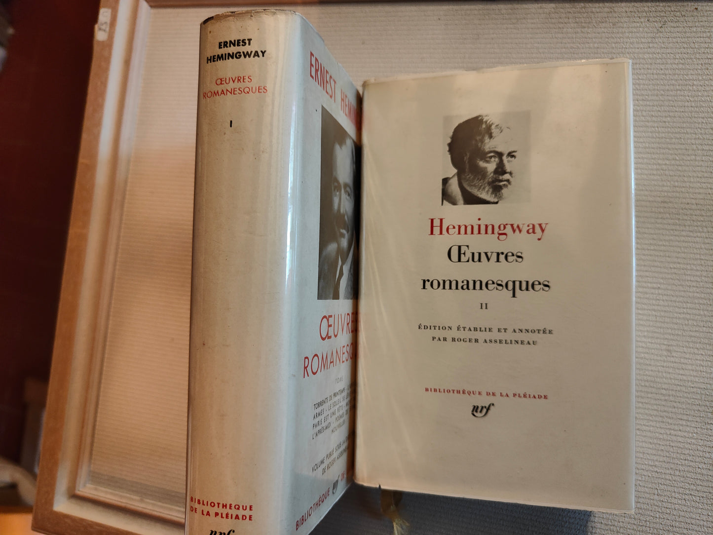 Œuvres Romanesques Tome 1 et 2 Ernest Hemingway littérature américaine roman moderne XXe siècle authentique
