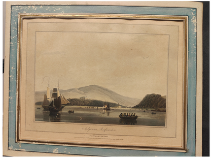 Ardgonvan, Renfrenshire aquatinte William Daniell paysage rural campagne architecture traditionnelle art graphique XIXe siècle
