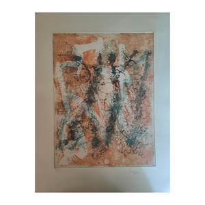 Composition sur fond orange - Bryen Camille
