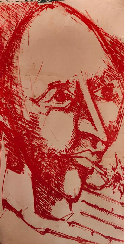 Image traitée - deux lithographies originales de Bernard Lorjou (1920-1986) pour son exposition mythique « Le Bal des Fols ».