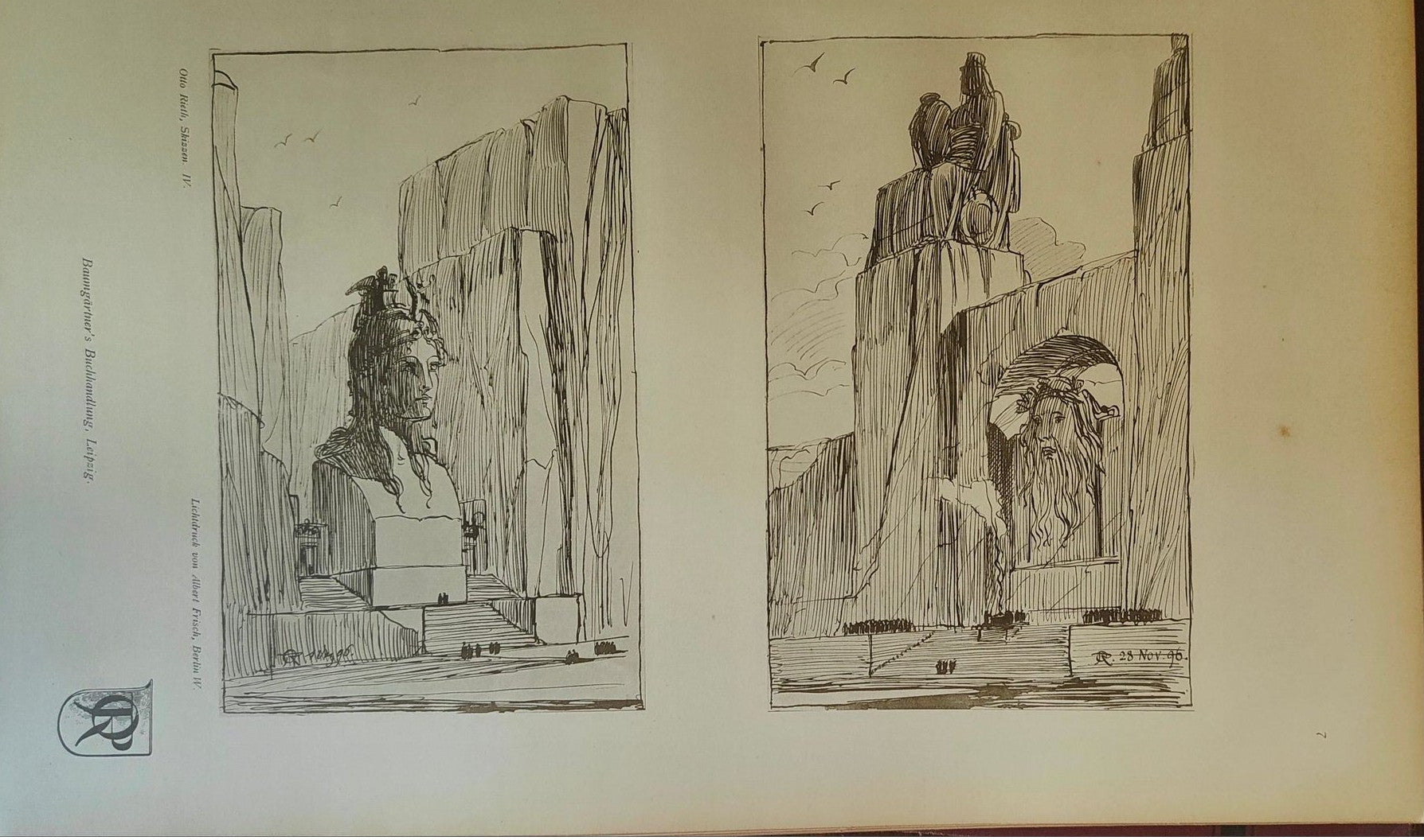 Image traitée - Skizzen von OTTO RIETH. (1858-1911) vier folgen