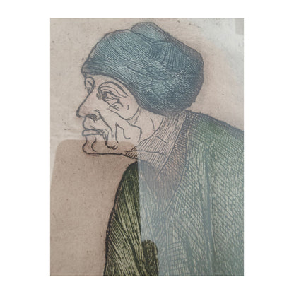 Image traitée - La mendiante- Arthur Craco(1869-1955)