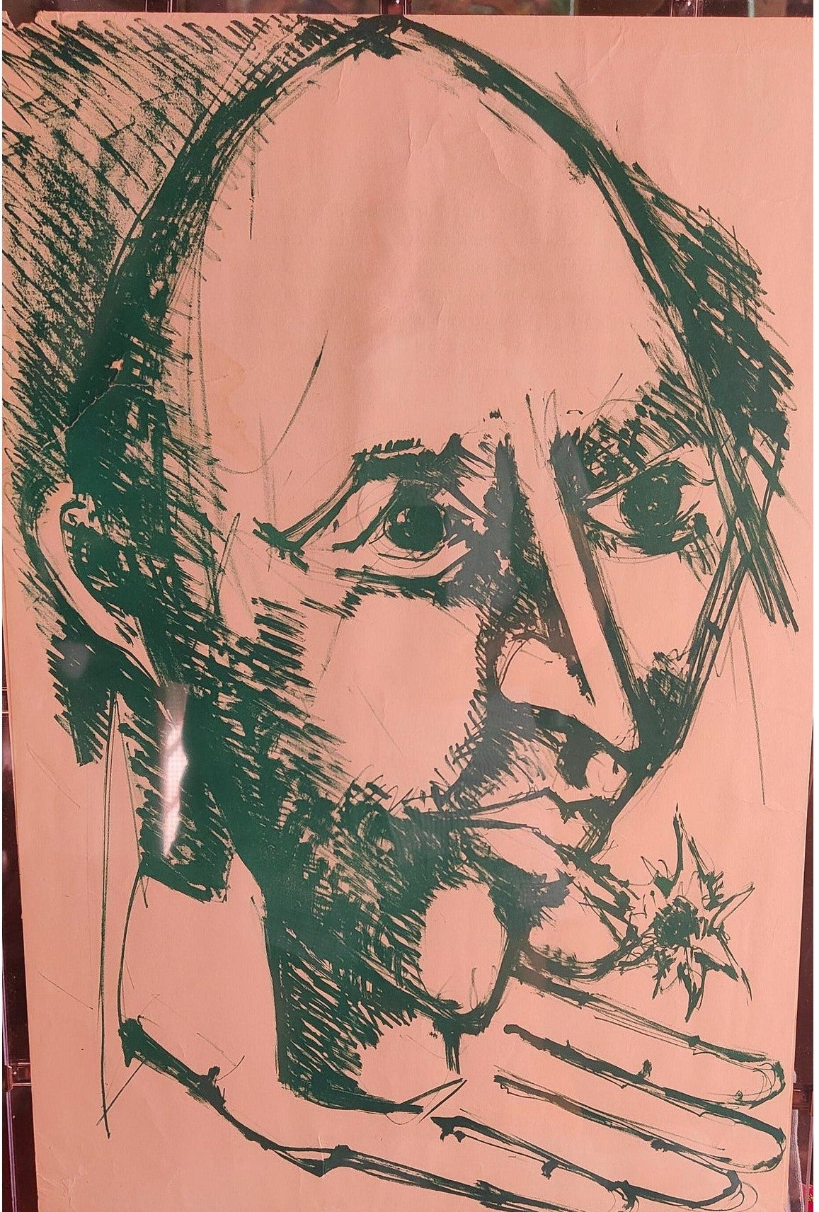 Image traitée - deux lithographies originales de Bernard Lorjou (1920-1986) pour son exposition mythique « Le Bal des Fols ».