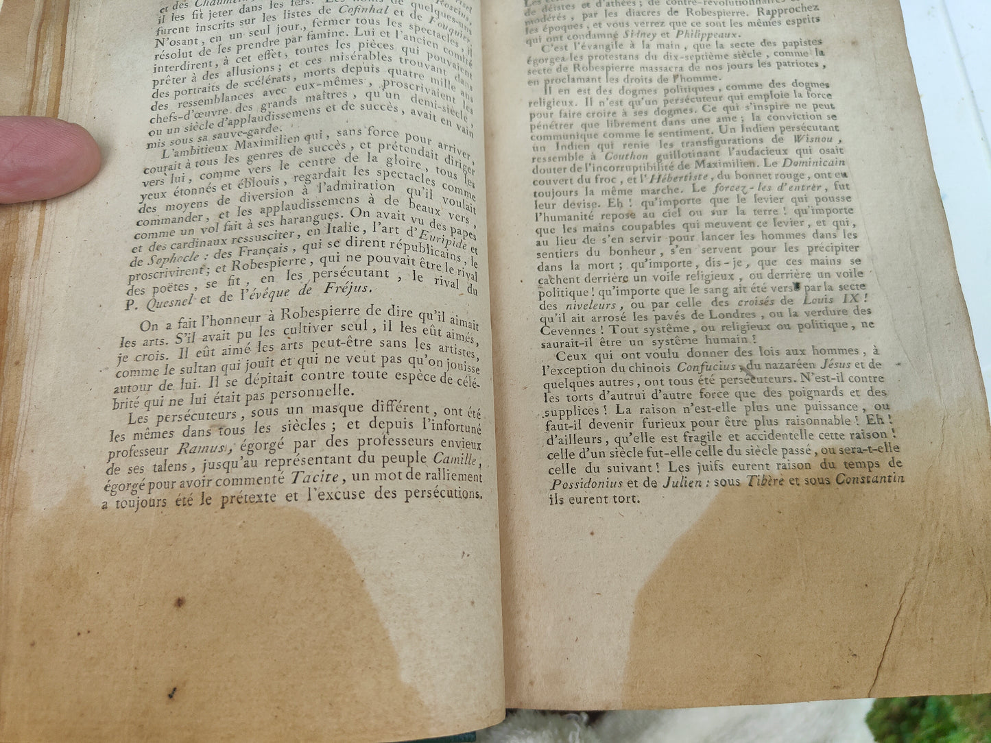 Recueil Révolution française relié XIXe – Robespierre (Être suprême), Courtois, David, Paix de Lunéville – 1794‑1801