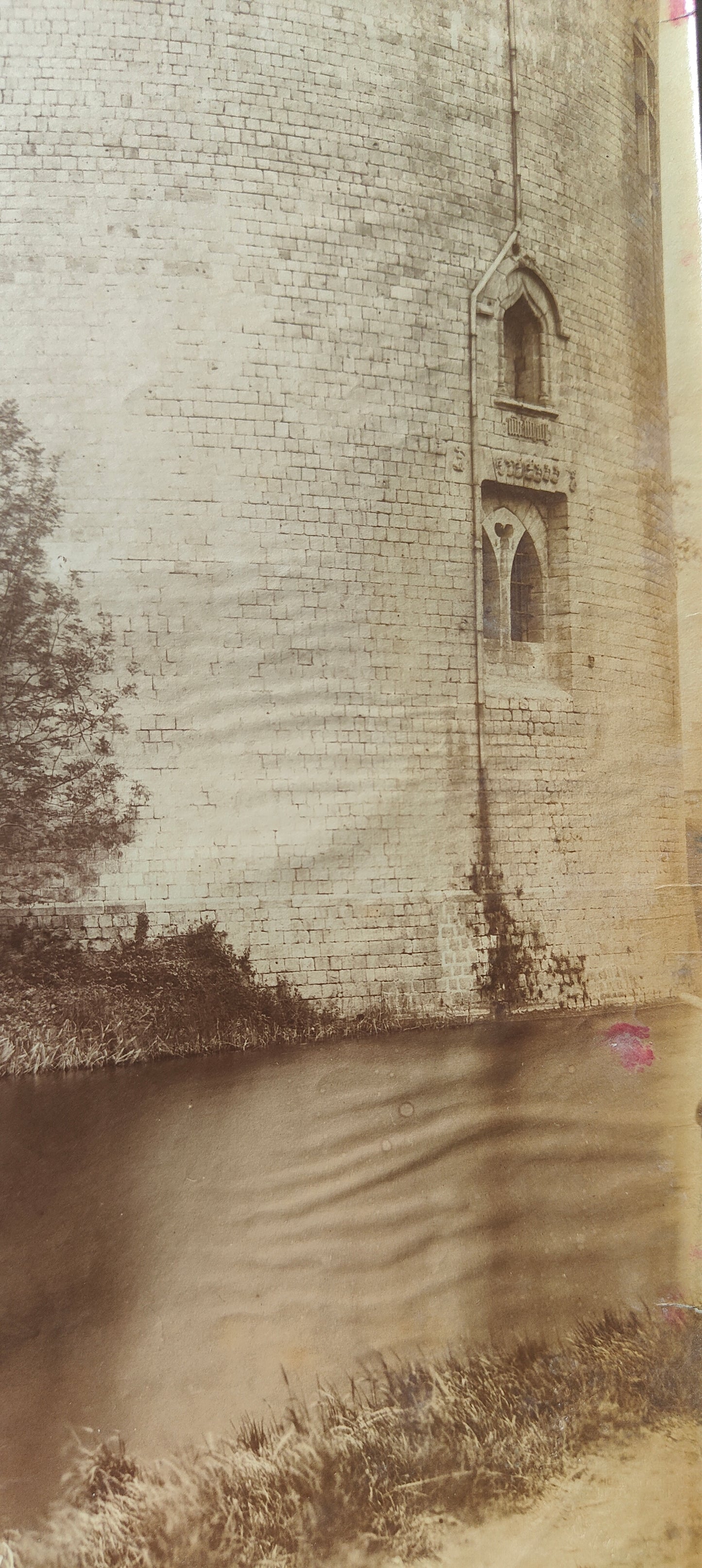 Photographie 1887- cachet de Mieusement- Fort de Ham- Tour du connétable.