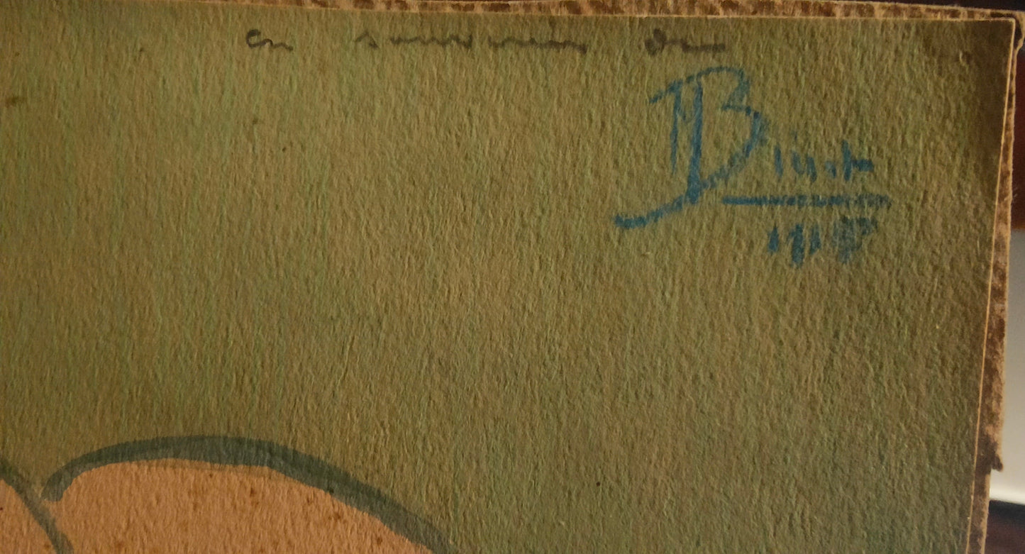 paysage de style nabi daté de 1918- signé M Binet?